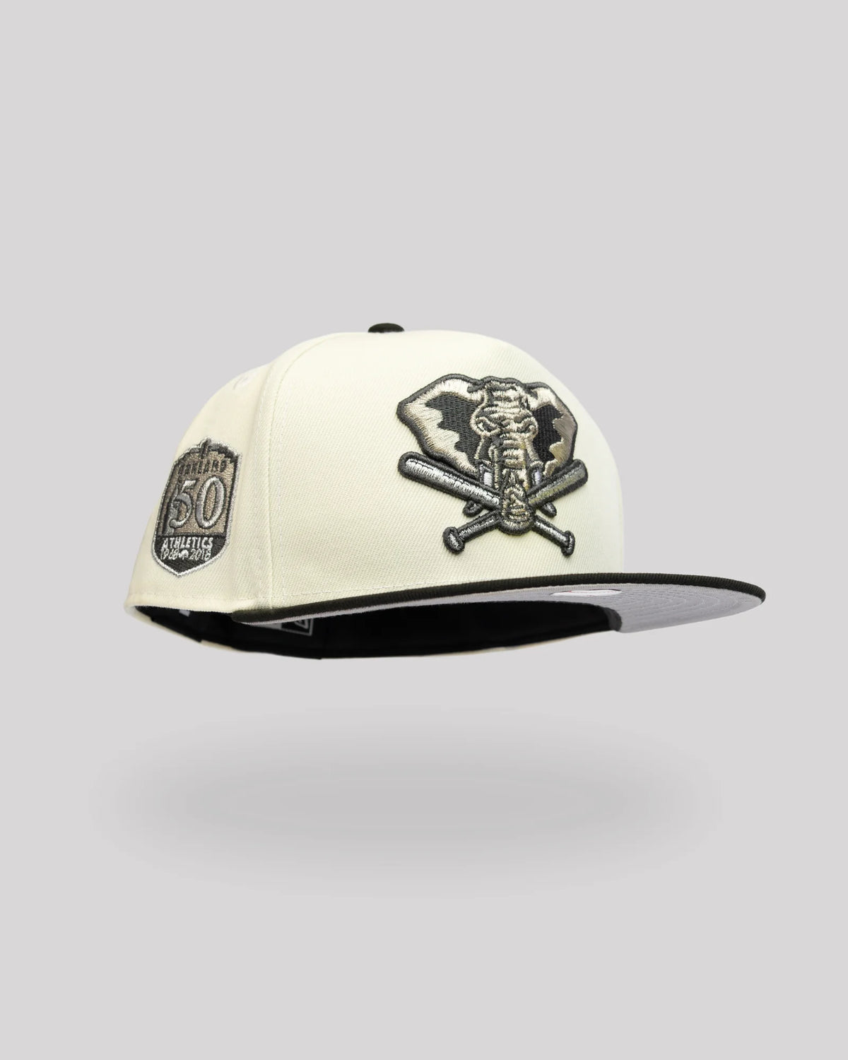 Gorra 59FIFTY Oakland Athletics 50th Anniversary – Crema / Negro