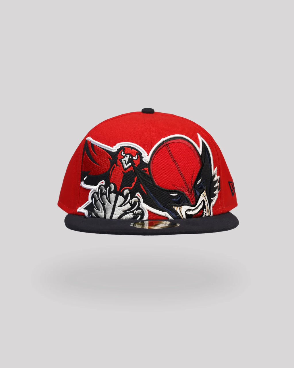 Gorra 59FIFTY Atlanta Hawks x Marvel Wolverine – Roja / Azul Marino