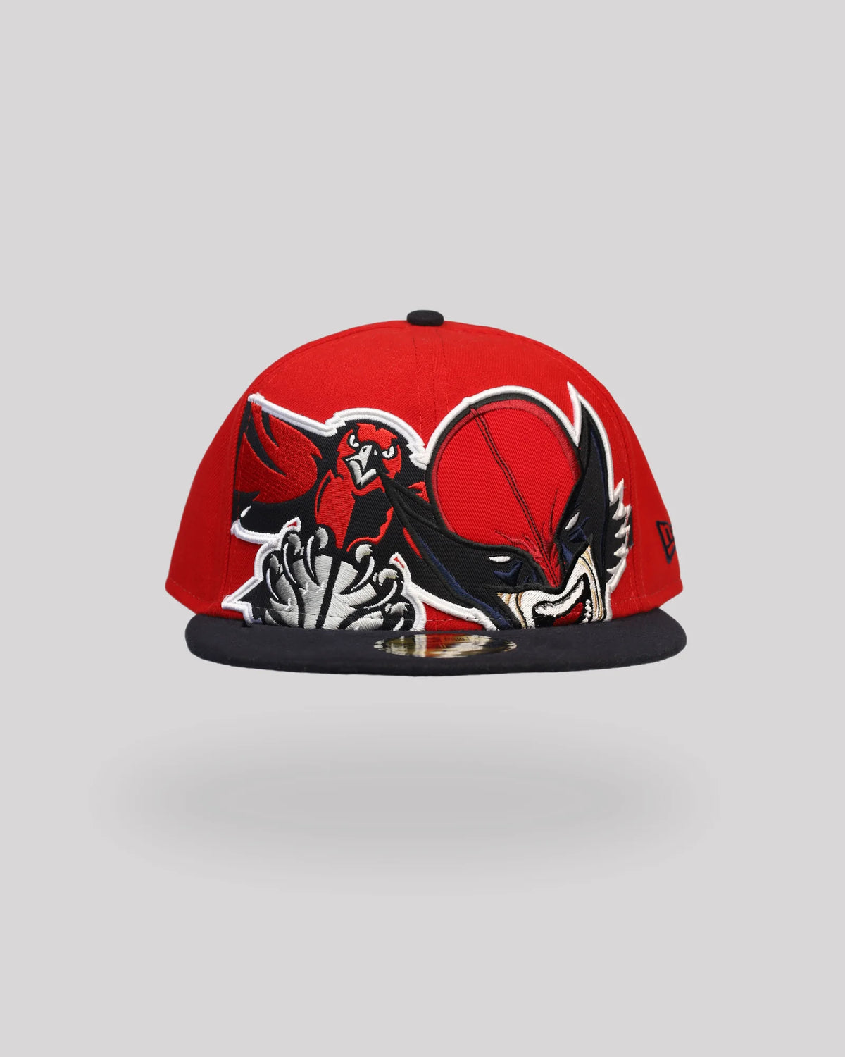 Gorra 59FIFTY Atlanta Hawks x Marvel Wolverine – Roja / Azul Marino