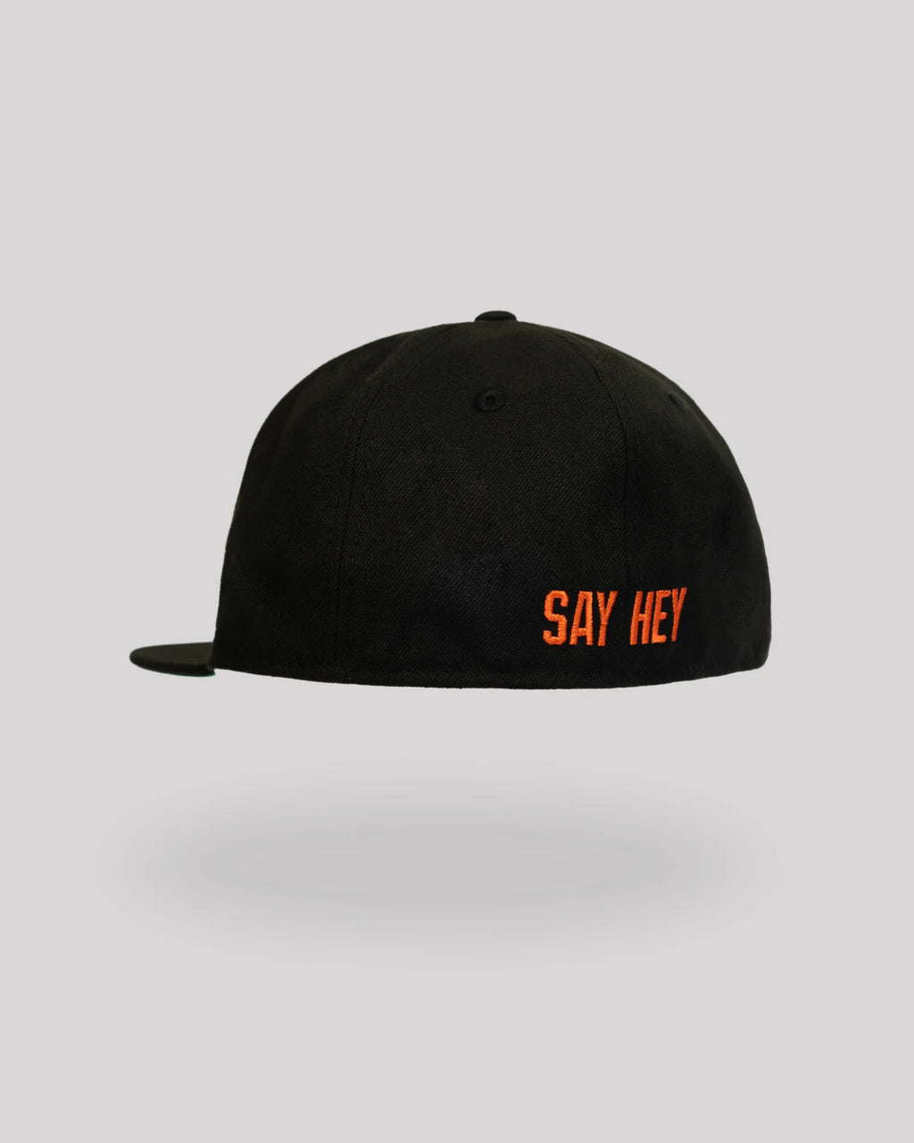 Gorra 59FIFTY New York Giants Polo Grounds "Say Hey" – Negra / Naranja – vista trasera/lateral