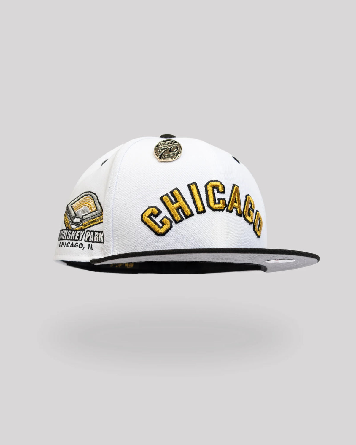 Gorra 59FIFTY Chicago White Sox Comiskey Park – Blanca / Dorado Imagen principal del producto